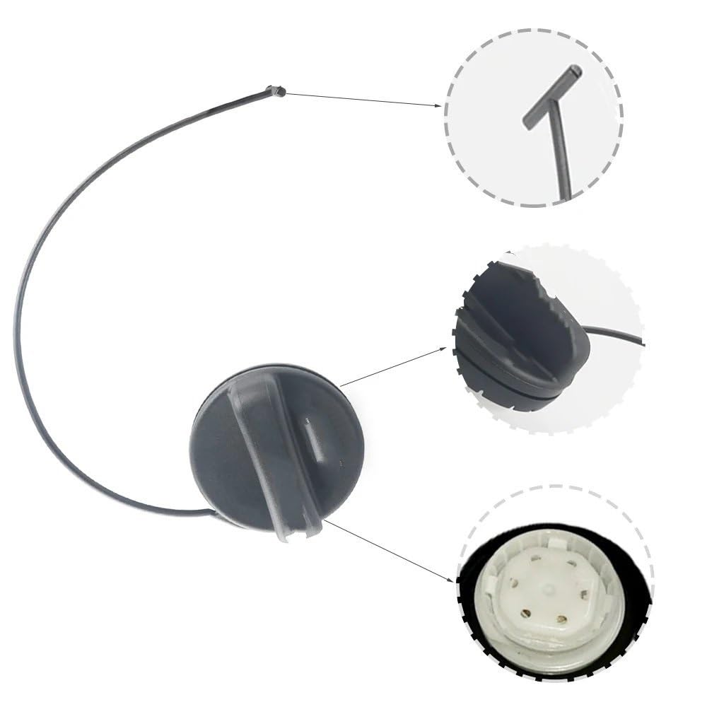 Tapa Depósito Llenado Compatible Con Buick Para Enclave 2011 2012 2013 2014 2015 2016 2017 23361898 Tapa Combustible Automóvil Conjunto Tapa Tanque Combustible Automóvil Accesorios Automóvil
