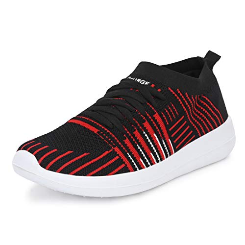 Bourge Mens Loire-127 Black and Red Running Shoes - 6 UK (40 EU) (7 US) (Loire-127-06) (B07RRCCRS7) Amazon Price History, Amazon Price Tracker