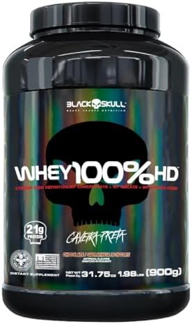 Whey 100% Hd Chocolate 900G, Black Skull