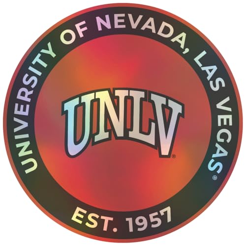 UNLV Rebels 4-Inch Holographic Vinyl Decal Sticker Officially Licensed 4-Pack