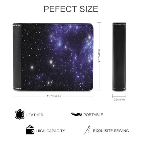 Galaxy In The Sky Fashion Bifold Wallets for Men Women Slim & Thin Credit Card Holder Wallet Purse2