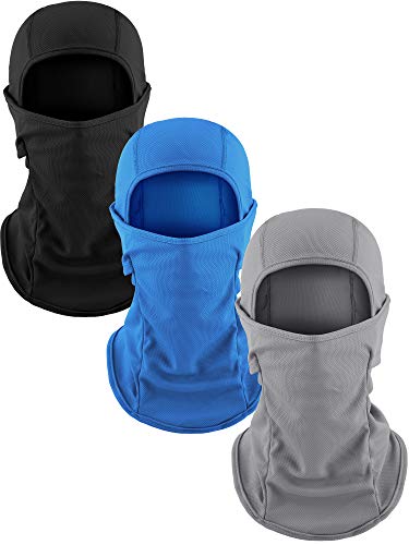 3 Pieces Thin Balaclava Sun Windproof Mask Winter Ski Sunscreen Mask for Outdoors