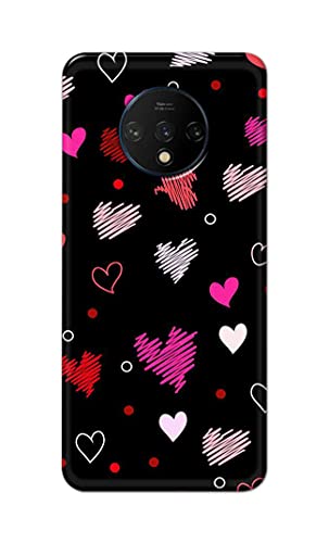 Image of PRINTFIDAA Vibrations of Love Hard Back Cover for OnePlus 7T Back Cover -(P6) KAT1009