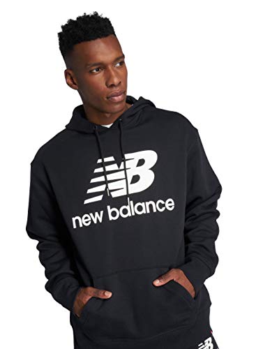 Preisvergleich Produktbild New Balance Essentials Stacked Logo Hoodie Black S
