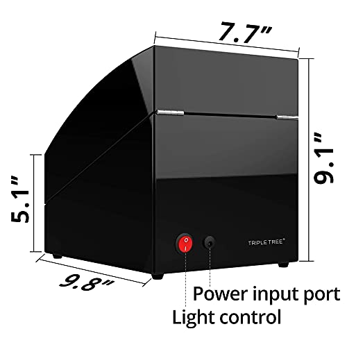 Triple Tree Double Watch Winder+ 3 Soft Leather Watch Pillows Led Automatic Watches Winding Box Wood Shell Mechanical Watch Shaker Japanese Quiet Motor Watch Spinner Case Fit Lady And Man Watches #TOP3
