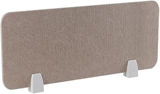 YYDSWTW Desk Divider -with 2 Clamp Bracket Reduce Noise and Visual Distractions with This Lightweight Desk Mounted Privacy Panel for Student Desks Desk Partition Accessories-30 * 80cm-gray