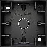 passend für HK 07 - Kopp HK07-1-Fach Aufputz-Gehäuse für Unterputzschalterprogramme, Farbe: anthrazit, 10er Pack, 374715005