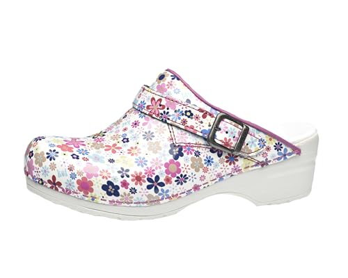 Sanita Little Flower offener Clog | Original handgemacht | Flexible...