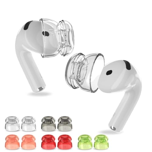 [5 Pairs] Ear Tips Cover for AirPods 4 Earbuds (2024), Soft Silicone Earbuds Cover AirPods 4 Accessories Compatible with AirPods 4th Generation Earbuds [Not Fit in Charging Case] - 5 Color