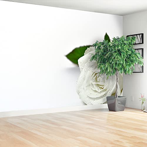 Papier peint rose blanche 152x104cm protection murale et bricolage maison