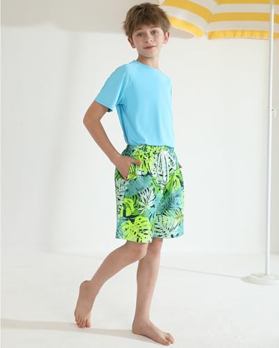 Boys Swim Trunks with Compression Liner Teen Kids Swimsuit Youth Swim Shorts Quick Dry Swimming Trunks & Board Shorts2