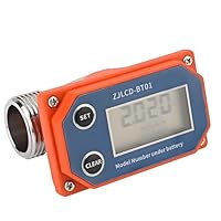Digitaler Wasserzähler Edelstahl Durchflusssensor Säure Alkali beständiger Wassermengenzähler Wasseruhr für Gartenschlauch Bewässerung von Ackerland
