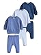 NEXT Baby Sweatshirt und Jogginghose im 6er-Pack Blau 3 Monate