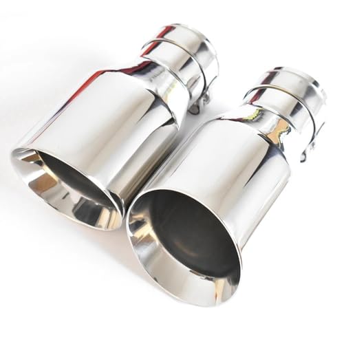 Embout echappement voiture universel 63mm silencieux inox 76mm