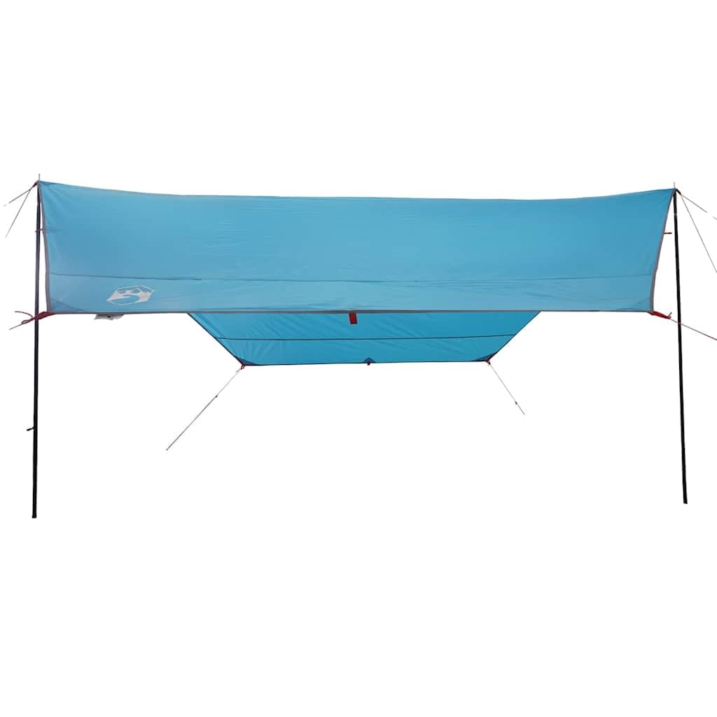 Camping Bâche, Bâche Anti-Pluie Rain Tarp Bivouac Toile de Tente Abri de Randonnée Imperméable Vert 430x380x210 cm imperméable