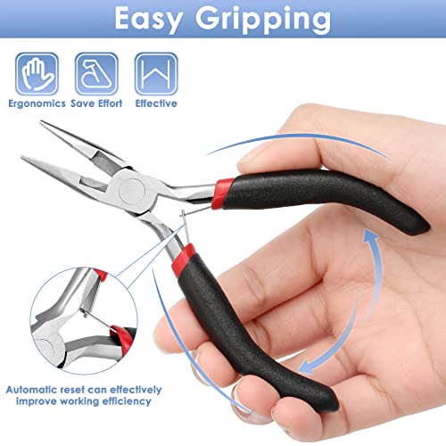 Billbotk Needle Nose Pliers For Jewelry Making, Long Nose Craft Pliers, Needlenose Pliers For Jewelry Making - Image 5