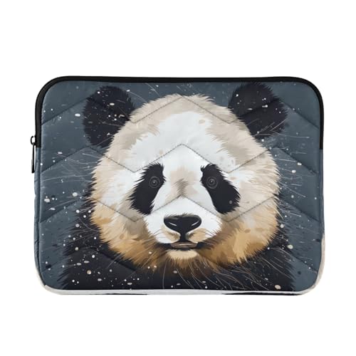 Funda para laptop de 13-14 pulgadas con diseño de panda miniatura 1