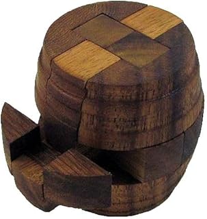 Beer Barrel Antique Style Brain Teaser Wooden Puzzle