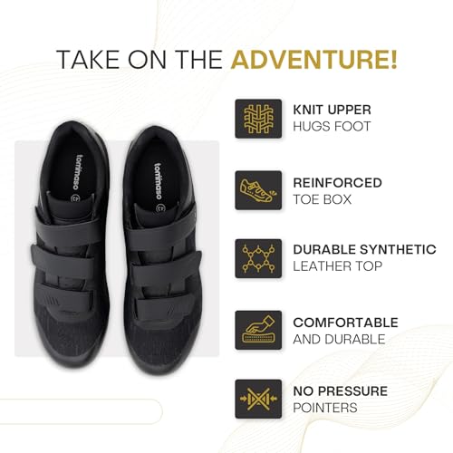 Image of Tommaso Strada Mens SPD & Peloton Shoes-2 in 1 Cycling Shoes-Install Your Own Delta or SPD Cleats for Spin Bikes, Indoor Cycles or Most Mens Bicycles-Explore Bike Accessories