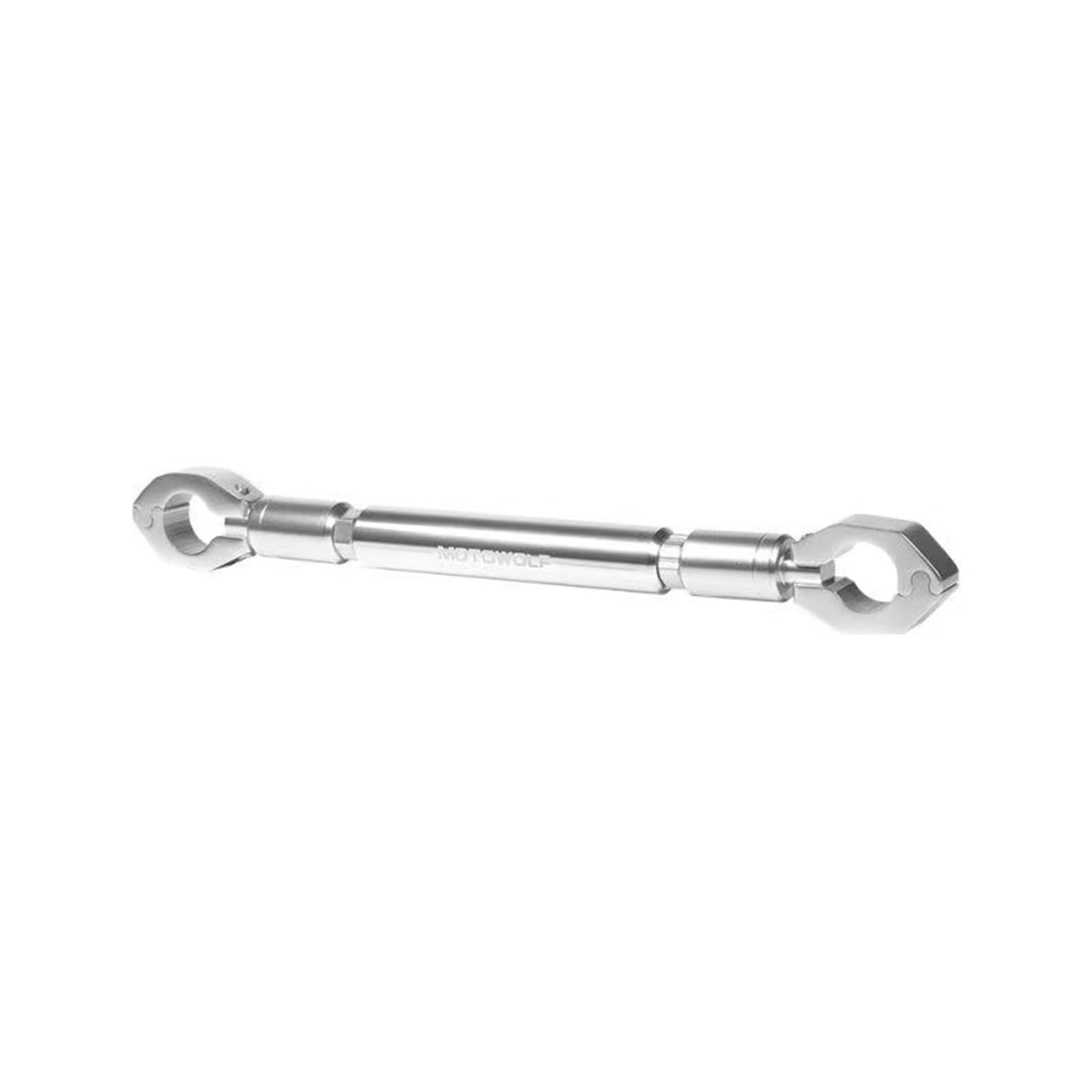 Uchwyty kierownicy motocyklowej Równowaga motocyklowa Uniwersalna poprzeczka 22 mm Wzmocnienie kierownicy Rozszerzone akcesoria do dźwigni wzmacniających motocykl(Silver)