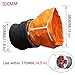 ZAQYCM HVAC Ducting for Ventilator Utility Blower Fan, Flexible Adjustable Exhaust Hose for Portable Air Conditioner/Diesel Heater/Industrial, Flame Retardant(L 8m/26.2 ft,Dia 300MM/11.8 Inch)