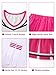 Joyvimbao Cheerleader Outfit for Girls Cheer Costume for Kids 6-12Y Pink Cheerleading Uniform Set Fancy Dress For Party Birthday Gift (Pink, 6-7Y)