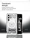 Spigen Ultra Hybrid MagFit Designed for Galaxy S25 Case [Qi2 Certified/Magnet for Galaxy] (2025) - Zero One White