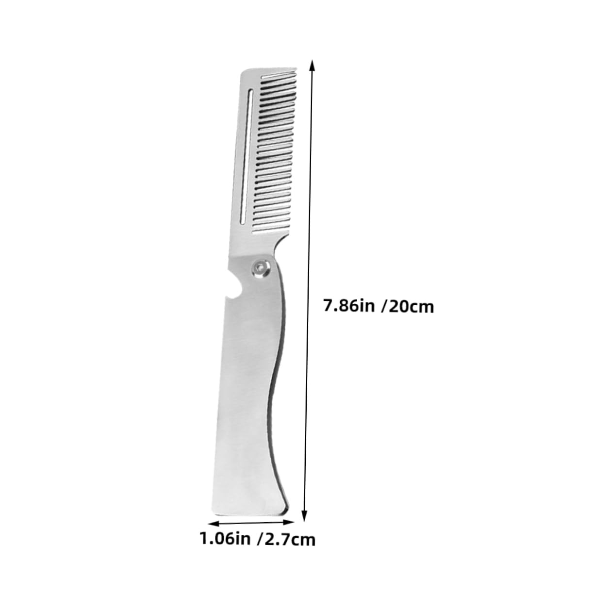 Healeved Men's Hair Comb Folding Styling Tool for Men Fine Tooth Pocket Beard Brush for Styling Grooming