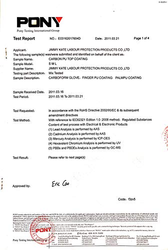 Anti-static gloves,ESD Gloves,Carbon fiber PU coated finger ESD Safety Glove