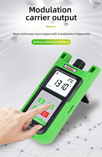 Image of Optical Fiber Single Mode Light Source KLS-35 KOMSHINE 1310 /1550nm with LED Function. Fiber Light Tester SM Type Measurement with SC, FC Adapter