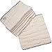 OsoCozy Organic Cotton Prefold Cloth Diapers Better Fit Small 4x8x4 Layering (6pk) - Super-soft, Thick, Absorbent, Durable and Ecologically Friendlier. Unbleached Natural Color, Fits 6-14 lbs