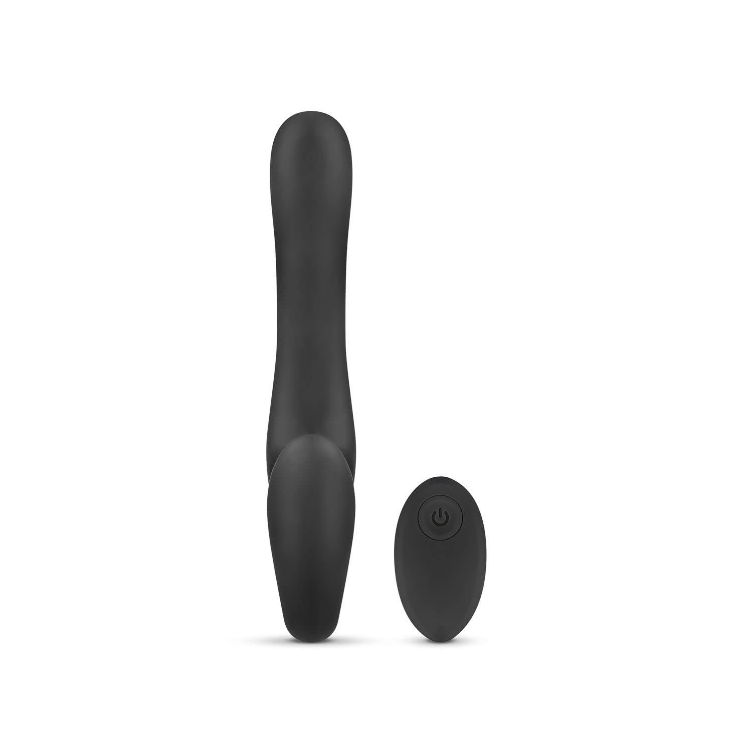 No-parti - Avery senza spalline Strapon Vibrazione Dildo 22 cm - Nero
