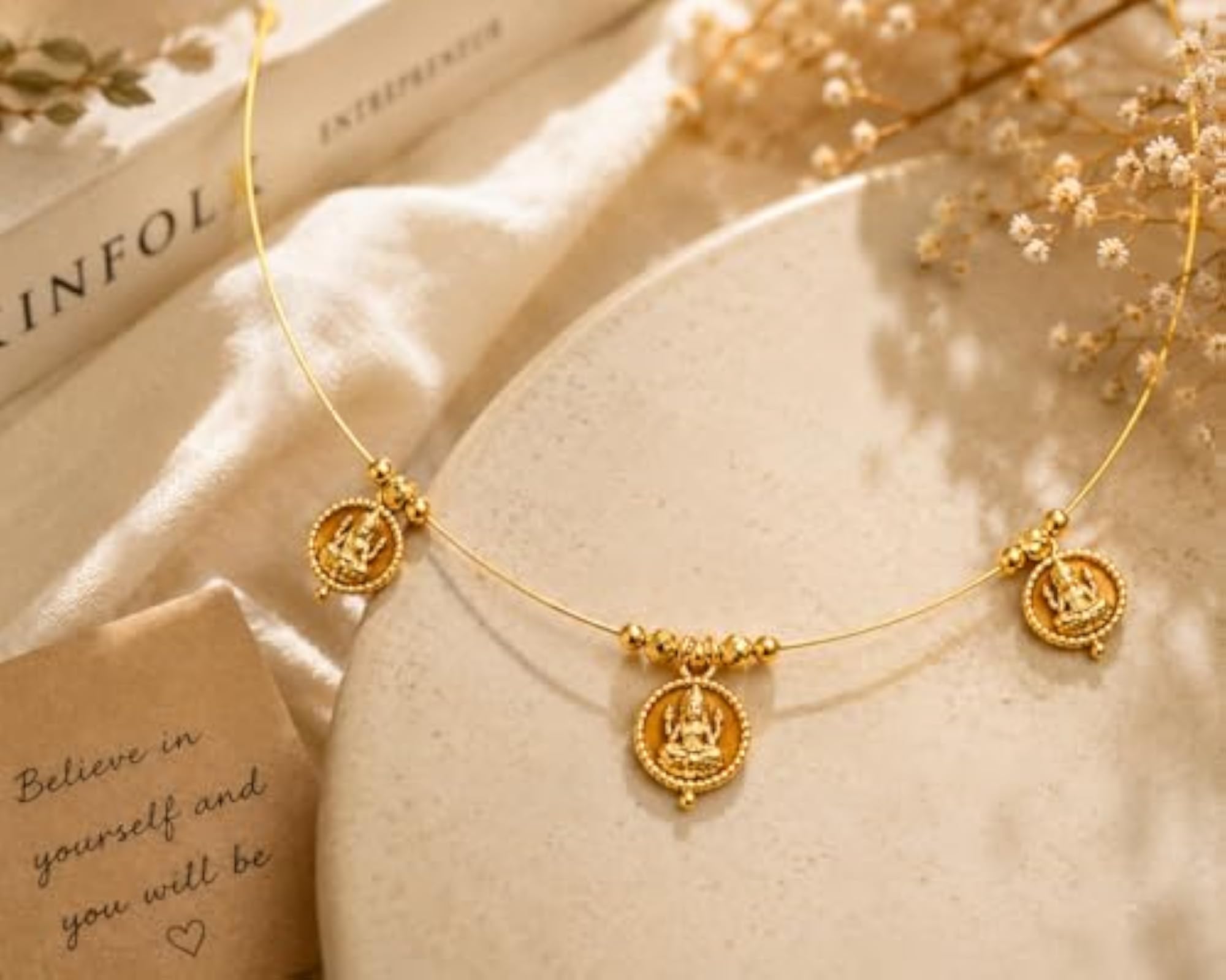 Premium Lakshmi Coin Chain Necklace for Women, Traditional Design
