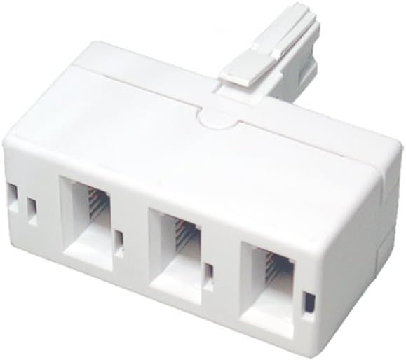 BT Telephone line splitter Triple 3 way Parallel Block FAX Modem (3 way phone splitter)