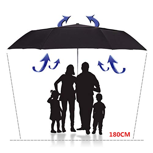 HQL 78"Super Big Golf Regenschirm, doppelschichtiger Sportschirm, 180 cm großer Regenschirm für Männer, Regenschirm mit UV-Regenschirm für Männer, Starke Regenschirme in Herrenqualität Cover