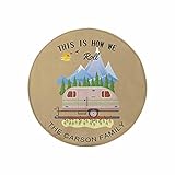Personalized Spare Camper Tire Cover - RV Camping Name Customization,Waterproof Dust-Proof Universal...