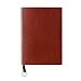Leather Notebook,izBuy Lined Memo Retro Journal Vintage Diary Paint Edge Ribbon Marker for Men/women Daily Use Gift,About A5 Size,240 Lined Beige Pages,Yellowbrown(208-25)