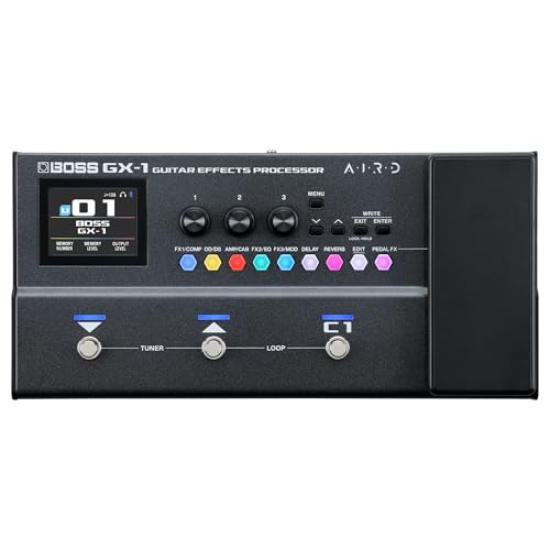 BOSS GX-1 | Ultra-Portable Guitar Effects Processor | Packed with Iconic Amps & Effects | Premium AIRD Sound Engine | Ideal for Beginner Guitarists | Bluetooth Connectivity | Versatile Power Options