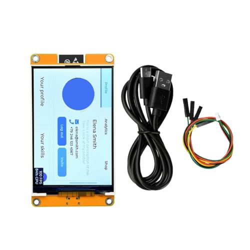 Placa de desarrollo de 320x480 pixeles y modulo 32E para pantallas informativas sin funcion tactil