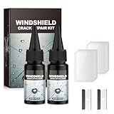 Dandin 2 Stück Auto Windschutzscheibe Riss Reparatur Flüssigkeit,Glasreparaturflüssigkeit,Steinschlag Reparaturset Windschutzscheibe,Windshield Repair Kit Zur Reparatur Rissen,Löchern