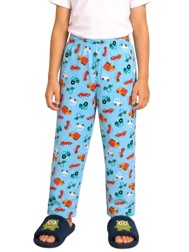 Image of KiddoPanti Boys Printed Pyjama | 100% Cotton Single Jersey Fabric | All Over Printed Design | Relax Fit & Ankle Length | Pyjama Pant
