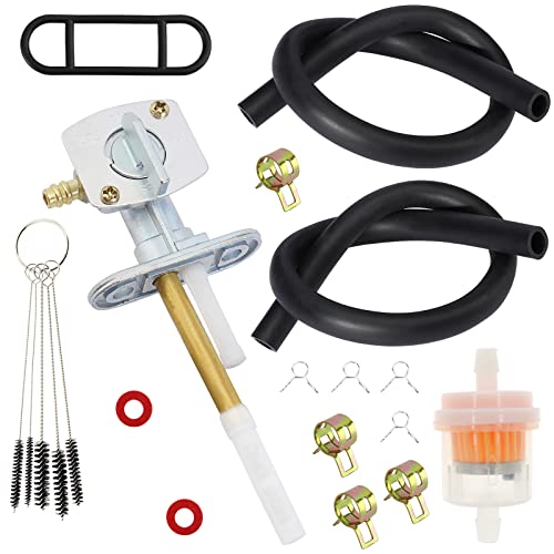 SOAJEE Benzinhahn Ventil Tank Schalter Kompatibel mit Yamaha Grizzly 80 125 350 400 450 600 660 Banshee 350 Blaster 200 Kodiak 400 450 YFM80 YFM125 YFM350 YFM400 YFM450 YFM6000 YFM660, YFZ350, YFS200