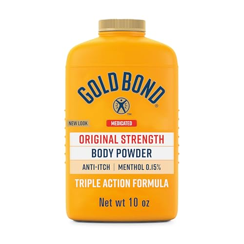 Gold Bond Medicated Body Powder, Talc Free Body Powder for Women and Men, Anti-Itch, Absorbs & Cools - 10 oz