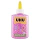 UHU Glitter Kleberflasche, 88,5 ml rosa