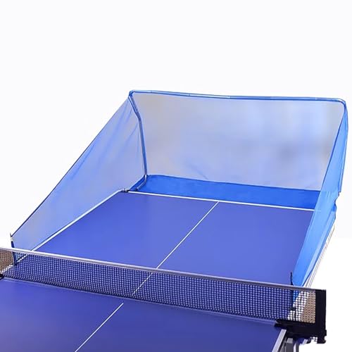 Tischtennis-Fangnetz – Wird an der Tischtennisplatte befestigt, Übungsnetz zum Ballsammeln beim Tischtennis-Roboter-, Aufschlag- oder Multi-Ball-Training