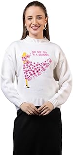 wear lusso Women’s Woolen Casual Wear Stylish Sweater | Cozy and Warm 3D Print Knit Pullover for Girls & Ladies | Soft and Comfortable Winter Sweater-picture-12