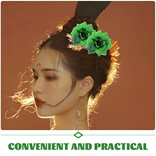 Oulii Artificial Stapelia Flower Heads Wedding Party Decoration 50Pcs (Dark Green) #TOP6