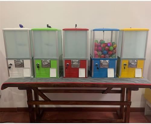 Bubble Gumball Dispenser Machine for Candy, Nuts & Capsules - Fun Vending Toy for Kids, Perfect for Parties & Events, Easy to Use, Great Gift Idea