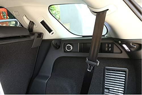 for LR Discovery Sport 2015-2019 Aluminum Alloy Rear Trunk Box Air Conditioning Knobs Ring Trim Ornament Cover (Silver)