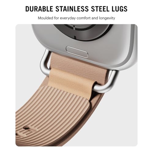 Image of DailyObjects Ellipse Leather Watch Strap Compatible with Apple Watch Series 11 /10 (42mm) | Series 9 /8 /7 41mm, SE3 /SE2 /SE /6 /5 /4 (40mm) | Series 3 38mm -Watch Not Included